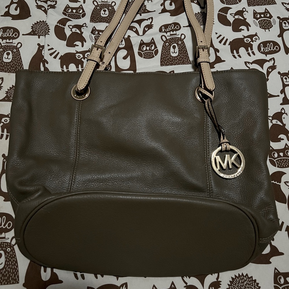 Michael Kors leather tote bag
